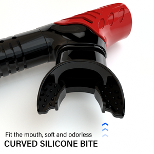 SNK200 su geçirmez silikon yetişkin şnorkel ekipmanları kuru dalış solunum tüpü kuru dalış şnorkel tüplü dalış ekipmanları - Product Image 2