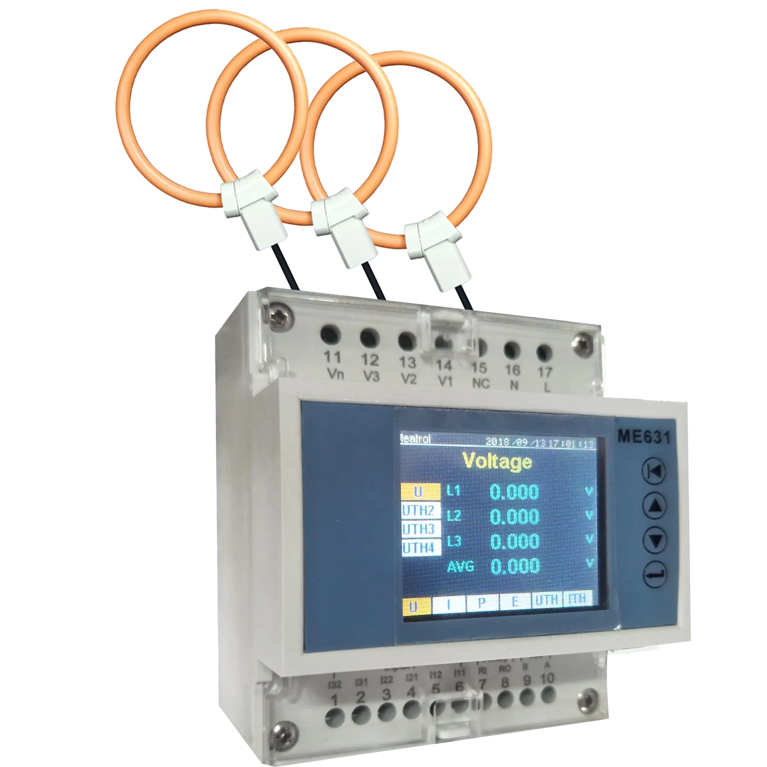 ME631 MODBUS RJ485 DIN-RAIL 3 PHASE test meter smart power energy meters rogowski multimetro digital