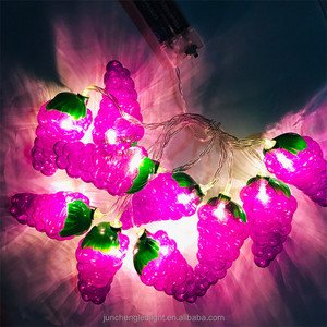 Fruit Strawberry <strong>Grape</strong> <strong>String</strong> <strong>Light</strong> Garland Hanging Lamp Battery Powered Indoor New Year Holiday Lighting - Product Image 3