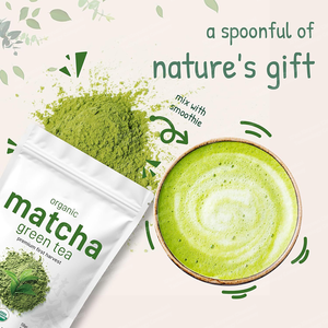 Premium Biologische Groene Thee Kruidenextract Matcha Poeder Afslanken <span class=keywords><strong>Instant</strong></span> Smaak Vers Verwerkt 99% Food Grade - Product Image 4