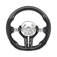 Volant en cuir et fibre de carbone pour BMW 320/525/F10/F30/F31/F32/F15/E90/F70/E71/F31/X5/X6/F01/F07/F20/F11/F22/F25/M3/M5/M4M2