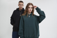 Sweat-shirt polaire épais 400 g/m² surdimensionné, chaud, à capuche, vierge, personnalisable, pour le streetwear – Vente en gros