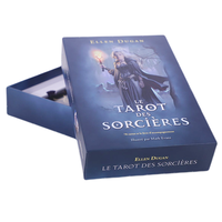 Cartes de tarot personnalisées, déesses de la lune françaises élégantes, impression d'oracle amusant, astrologie, cartes de tarot avec instructions détaillées