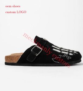 Pantuflas Unisex de Cuero con Corcho Suave, Hebilla Ajustable, Antideslizantes, con Soporte para el Arco del Pie - Product Image 2