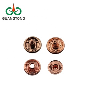 Túi Kim Loại Phụ Kiện Đồng Thau Chất Liệu 10 Mm Rose Gold Plated Đúp Snap Buttons Đối Với Da Túi Xách - Product Image 2