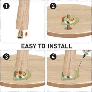 Thickened Material Furniture Leg Connector Fixing Accessories Connectors for Kitchen Living Room Bathroom for Chair Sofa - Product Image 2
