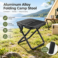 Chaise de camping pliable en aluminium Oxford Jiafei - Durable, légère, résistante aux intempéries, portable, mobilier de pique-nique d'extérieur