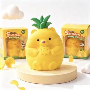 Juguete Antiestrés de TPR Suave con Forma de Fruta Simulada Gigante: Melocotón, Fresa, Uva, Piña, Oso - Juguete Sensorial para Aliviar el Estrés - Product Image 3