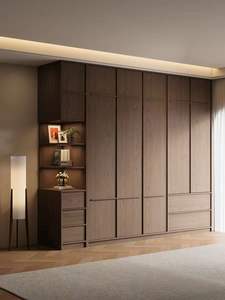 Lemari Pakaian Kamar Tidur MDF Profesional Interior Kontemporer yang Dapat Disesuaikan dengan Desain Berdiri Sendiri untuk Penggunaan di Rumah dan Hotel - Product Image 1