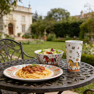 Juego de Vajilla de Melamina para Picnic, Año del Caballo 2026, para Acampar al Aire Libre - Product Image 5