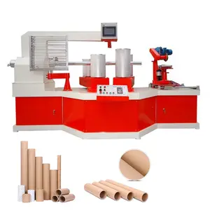 Factory Price Automatic Spiral Paper Core Making Machine Pipe Paper Tube Making Cutting Machine