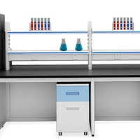 Armoires mobiles de laboratoire en acier résistant aux produits chimiques, design moderne, Uken Commercial pour universités et hôpitaux