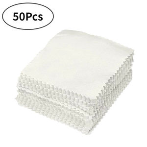 DS1333 15*15cm 50 Uds suave absorbente Shammy toalla paño <span class=keywords><strong>plata</strong></span> polaco limpiador paño joyería vidrio <span class=keywords><strong>gamuza</strong></span> paño de limpieza - Product Image 2