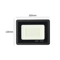Projecteur LED linéaire extérieur ultra-lumineux 20W 30W 400W 100W 50W AC 220V pour terrains de football
