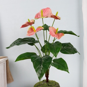 ดอกไม้ประดิษฐ์หน้าวัวและดอกปลอมสำหรับตกแต่งสวนในโรงแรมร้านอาหาร - Product Image 6