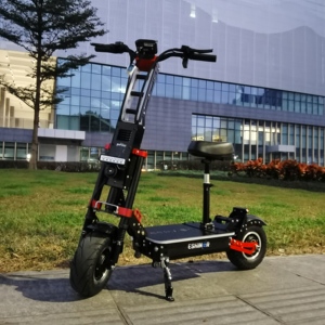 Scooter électrique moderne 72V 10000W 15000W à deux roues avec double moteur, boîte de livraison de nourriture et suspension hydraulique - Product Image 2