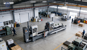 Scie à onglets pour fenêtres et portes en aluminium à double tête CNC 450, broche à 90 degrés et 45 degrés - Product Image 3