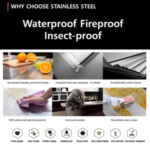 BAINENG otomatis <span class=keywords><strong>Stainless</strong></span> <span class=keywords><strong>Steel</strong></span> tahan cuaca dapur Modern pulau kabinet komersial <span class=keywords><strong>Stainless</strong></span> <span class=keywords><strong>Steel</strong></span> pusat dapur Pulau - Product Image 2