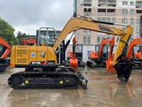 Mini-excavatrice sur chenilles SY75C de 7 tonnes, matériel de terrassement pour la construction urbaine et les projets utilitaires en Europe