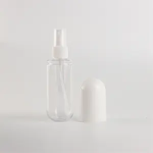 Kunststoff 40ml 50ml 60ml 80ml 100ml kapsel förmige Flasche PET-Sprüh flasche