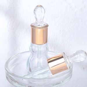 Botella de Vidrio Transparente con Gotero para Aceite Esencial <span class=keywords><strong>Ajmal</strong></span> Dubai de 12 ml, Forma de Calabaza, Portátil para Viajes, Recargable, con Tapa de Diseño Único - Product Image 1