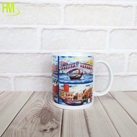 11OZ personnalisé voyage grès tasse à café en céramique Europe Style lave-vaisselle micro-ondes sécurité Géorgie Souvenir imprimé fabriqué