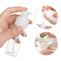 Bouteilles de pompe à savon moussantes en PET 100ml 50ml, 28/410 bouteilles de savon moussantes liquides vides pour le visage de 0,3 cc 50ml