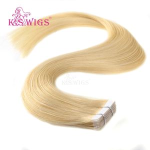 Super Soft Raw Virgin Tape Ins Full Cuticle Aligned Seamless PU Skin Weft Human Hair Thick End No <b>Split</b> Secure Adhesive Tape - Product Image 3