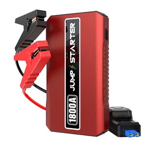 Démarreur de voiture 12V 1800A à courant de crête, portable, batterie de secours 16000mAh, alimentation d'urgence pour moteurs essence 8.0L et diesel 6.0L - Product Image 1