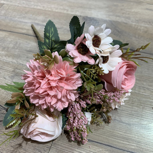 Thiết Kế Mới 11 Đầu Hoa Hồng Bó Hoa Xuất Khẩu Hoa Nhân Tạo Trang Trí Với Số Lượng Lớn - Product Image 5