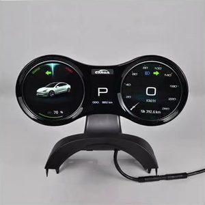 หน้าจอ IPS สำหรับรถยนต์ Tesla M3 Model 3 รุ่นขายดีของ Navihua จอ LCD แสดงผลบนแผงหน้าปัดรถยนต์ พร้อมมาตรวัดความเร็วแบบมัลติฟังก์ชั่น แสดงผลแบบเรียลไทม์ - Product Image 3