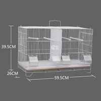 Portable Grand Double chambre canari pigeon cage métal cage à oiseaux moineau oiseau volière fer cage jaulas
