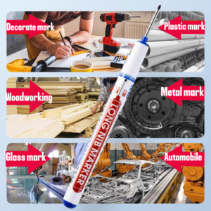 Marqueur <span class=keywords><strong>pour</strong></span> trous profonds de 20 mm, <span class=keywords><strong>crayon</strong></span> à bois à pointe longue, encre permanente, marqueur multi-usage, stylo marqueur à pointe longue - Product Image 6