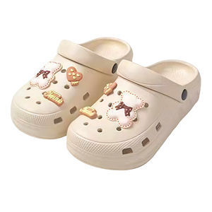 Sandales plates souples pour femmes, style été, tendance, pour l'extérieur, avec trous, rehaussantes, chaussures et pantoufles pour femmes - Product Image 4