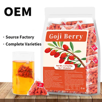 Goji Berries Bestseller Lintas Negara Teh Kesehatan Musim Baru Anhui Merah 3g 30 Sachet OEM Tidak untuk Penjualan Domestik Masa Simpan 18 Bulan