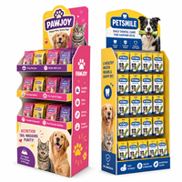 Présentoir à chaussettes en carton personnalisé avec revêtement UV, compartiments multi-niveaux, présentoirs de merchandising autoportants en carton ondulé