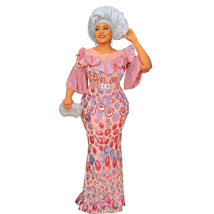Peacock Dress - Peacock Feather Print Maxi Party Wear