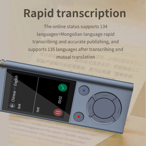 Enregistrement avec réduction du bruit, conversion vocale <span class=keywords><strong>en</strong></span> <span class=keywords><strong>texte</strong></span> <span class=keywords><strong>en</strong></span> temps réel, enregistreur longue autonomie, traducteur <span class=keywords><strong>vocal</strong></span> hors ligne pour journalistes - Product Image 2