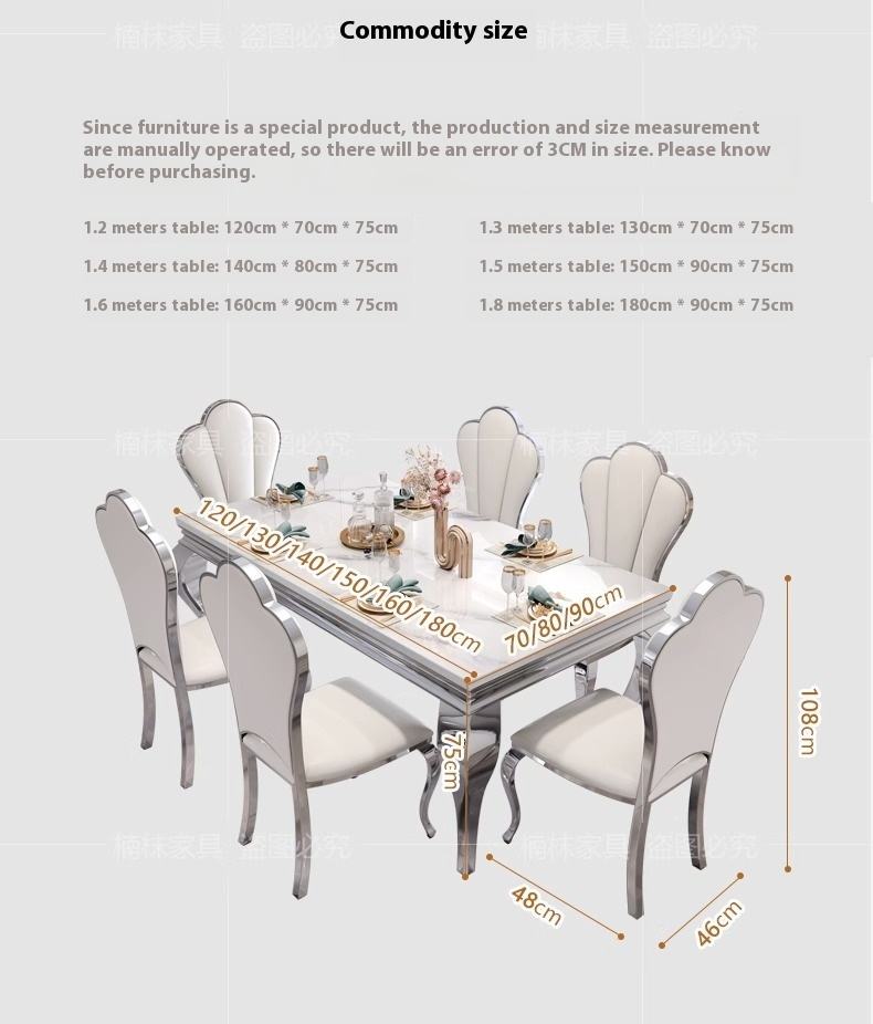 Table de salle à manger en marbre