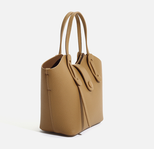Wholesale New Soft <b>Top</b> Grain Cowhide Ladies Handbag Design Simple Fashion Custom logo Genuine Leather Women's Tote Bag - Product Image 3