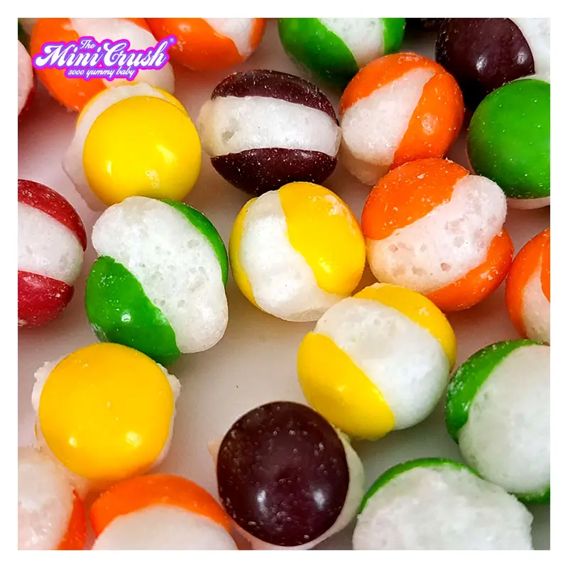 New Item Đóng Băng Khô Kẹo Cầu Vồng Jelly Đậu Mini Jelly Mềm Kẹo Kẹo Đồ Ăn Nhẹ Đóng Băng Khô Kẹo