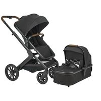 Poussette Bébé à Structure Robuste 0-4 Ans, Landau pour Nouveau-né et Nourrisson, Chariot à Vue Haute, Landau Poussette Bébé