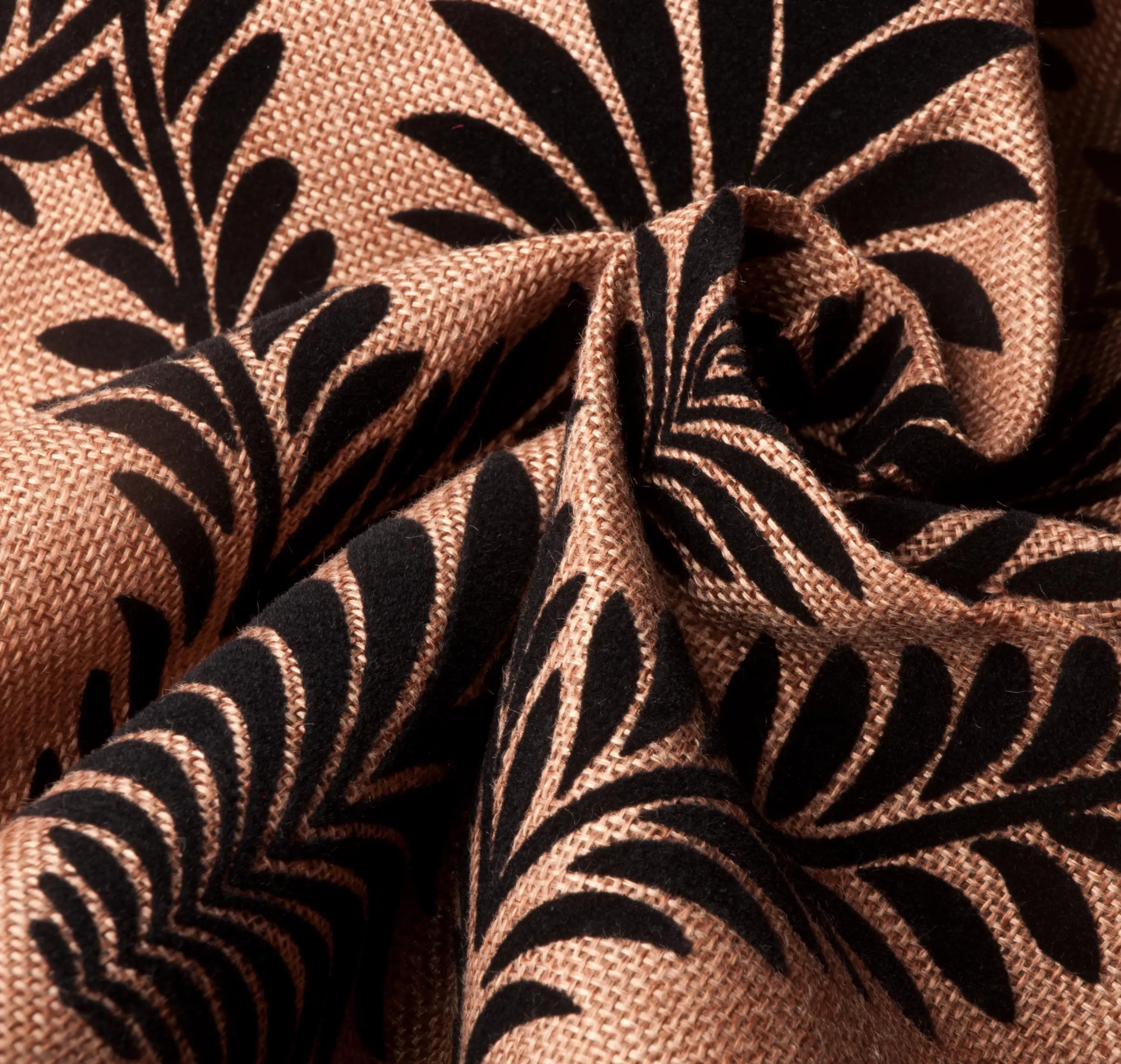 Vendita calda 100% di nylon affollamento su tela come il tessuto con motivo floreale di disegno per divano tappezzeria