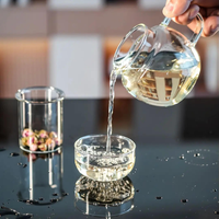 Théière en verre, nouveau style mini, verre borosilicate de haute qualité, infuseur portable, bouilloire à thé, capacité de 325 ml, pour les fêtes