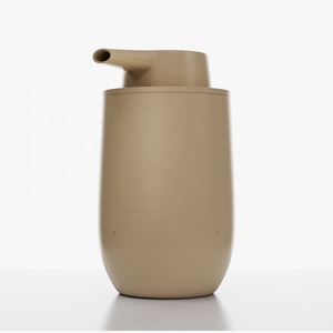 TOP NEW Engraved Biodegradable Plastic Bottle Soap Pump Eco Friendly Wheat Straw Foaming Pump Bottle With Wheat Straw Dispenser