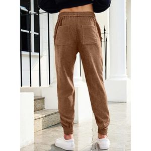 Pantalones Deportivos de Pana para Hombre FOXA, con Cordón, Cintura Elástica, Corte Holgado y Ajustado, con Bolsillos, para Uso Casual - Product Image 2