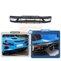 Pièces de rechange : Diffuseur arrière style AD pour Chevrolet Corvette C8 Stingray 2023 – Amélioration extérieure en carbone sec – Lame de pare-chocs arrière