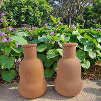 Usine En Gros Non Vitrée Terre Cuite Arrosoir Argile Vase Couvercle pour Lits Surélevés Plancher Planteur Jardin Décoratif Terre Cuite