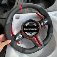 Volant en cuir rond de couleur personnalisée pour BMW Série F F10, F15, F22, Série E (E39 E46 E60 E90) M4, 540i, X5, E70, 328i