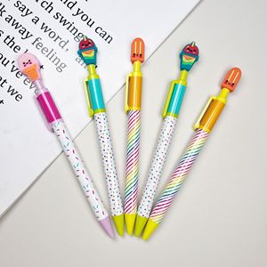 Stylos cadeaux en vente d'usine pour filles, impression intégrale, design personnalisé, stylo gel floral et métallique doré avec logo, stylo à <span class=keywords><strong>action</strong></span> par culbuteur OEM - Product Image 2